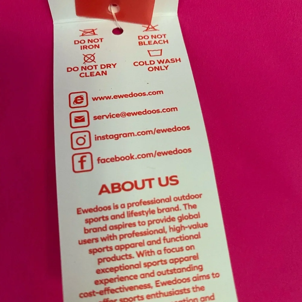 Ewedoos Tennis Dress Athletic Dress Summer Dress Hot Pink Mini size Small